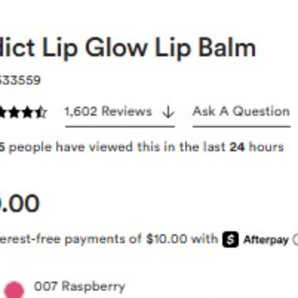 1 remaining in this color -Dior Lip Glow 008 Ultra Pink-just discontinued color - Picture 4 of 4